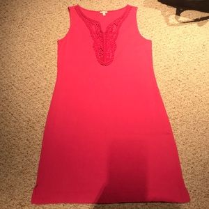 Hit pink sleeveless Talbots dress